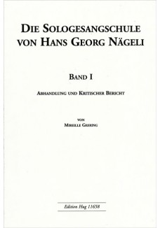 Die Sologesangschule von Hans Georg Nägeli I-III