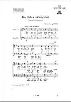 Des Finken Frühlingslied op 97/4